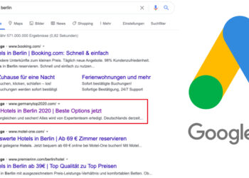 Google Ads Beispiel Hotel Berlin